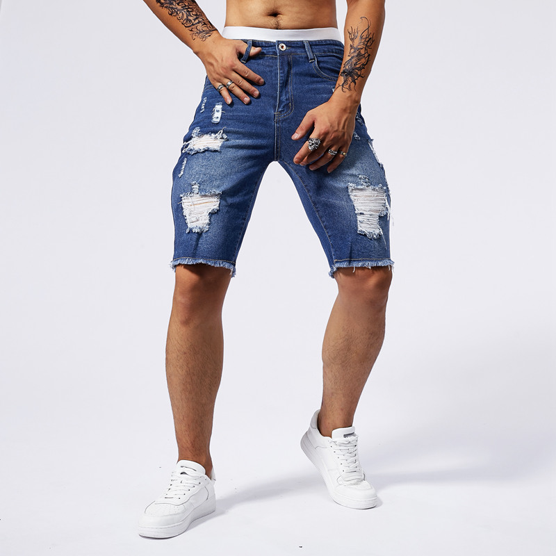 2025 Summer New Men's Ripped D - Streetwear Brand Denim recension och pris